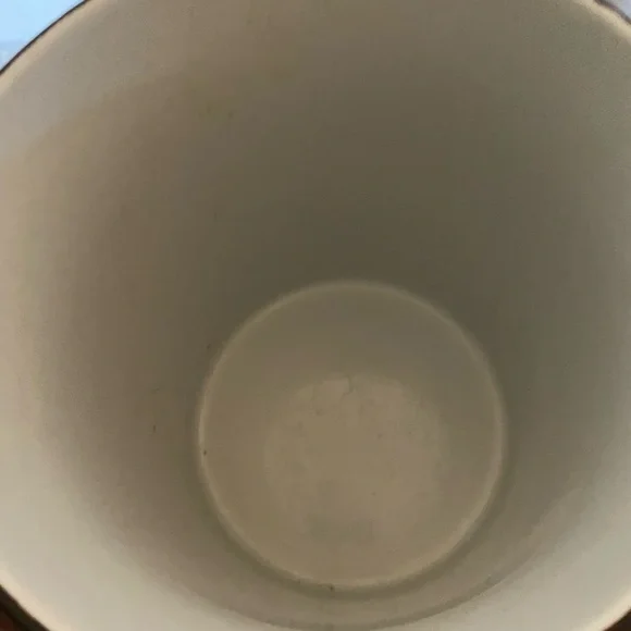 Pfaltzgraff Trellis White Scroll Design Utensil Crock Stoneware 7”H Cottagecore - Picture 8 of 12